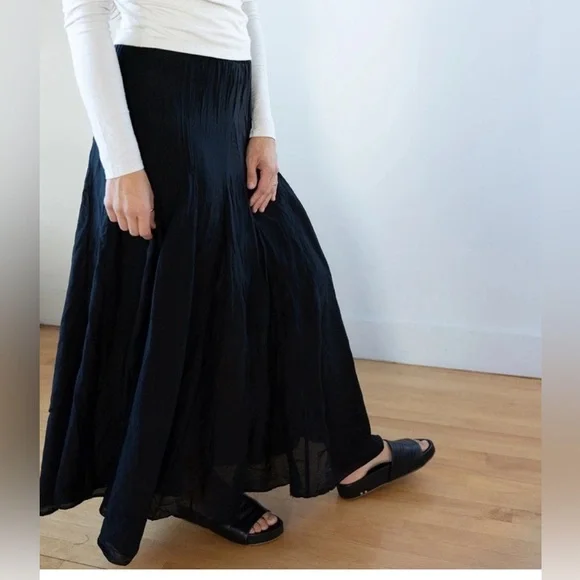 CP Shades Lily Cotton Silk Maxi Skirt - Picture 16 of 16